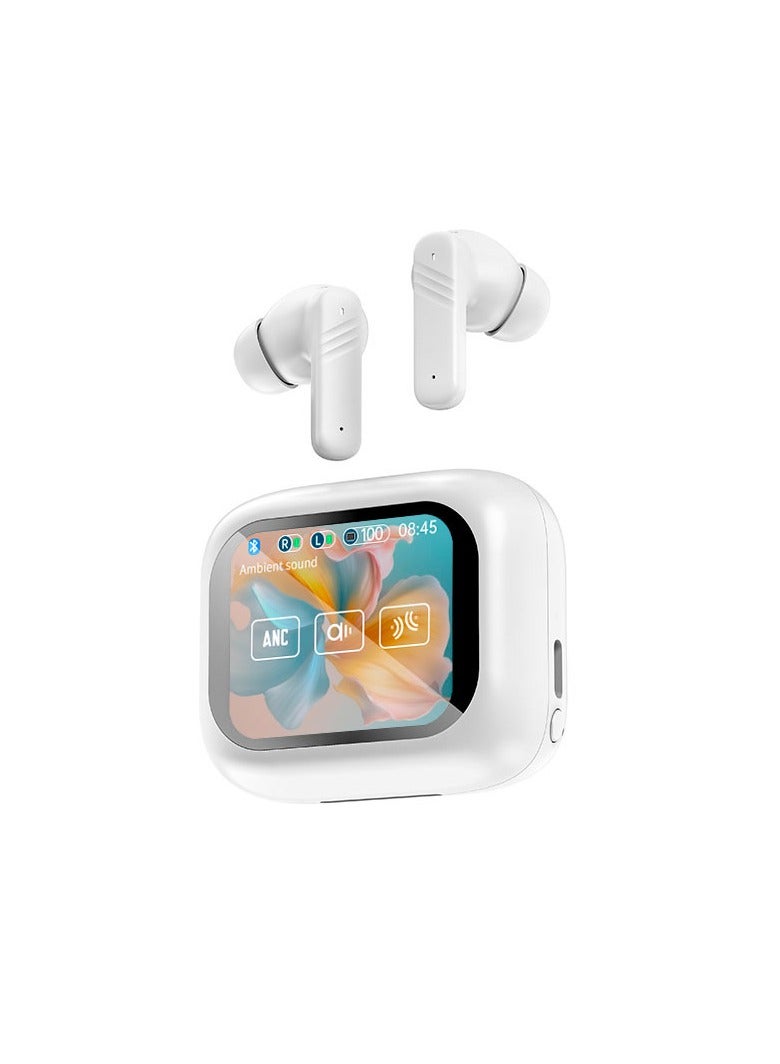 GENAW LX-10 Wireless Earbuds & Earphones Bluetooth 5.4, Military Grade Quality, Smart Color Screen ANC, 134 Languages Real-Time Translator, Hi-Fi AAC/SBC, Touch Control, Fast Charging, Long Standby For Saudi Arabia - Image 1