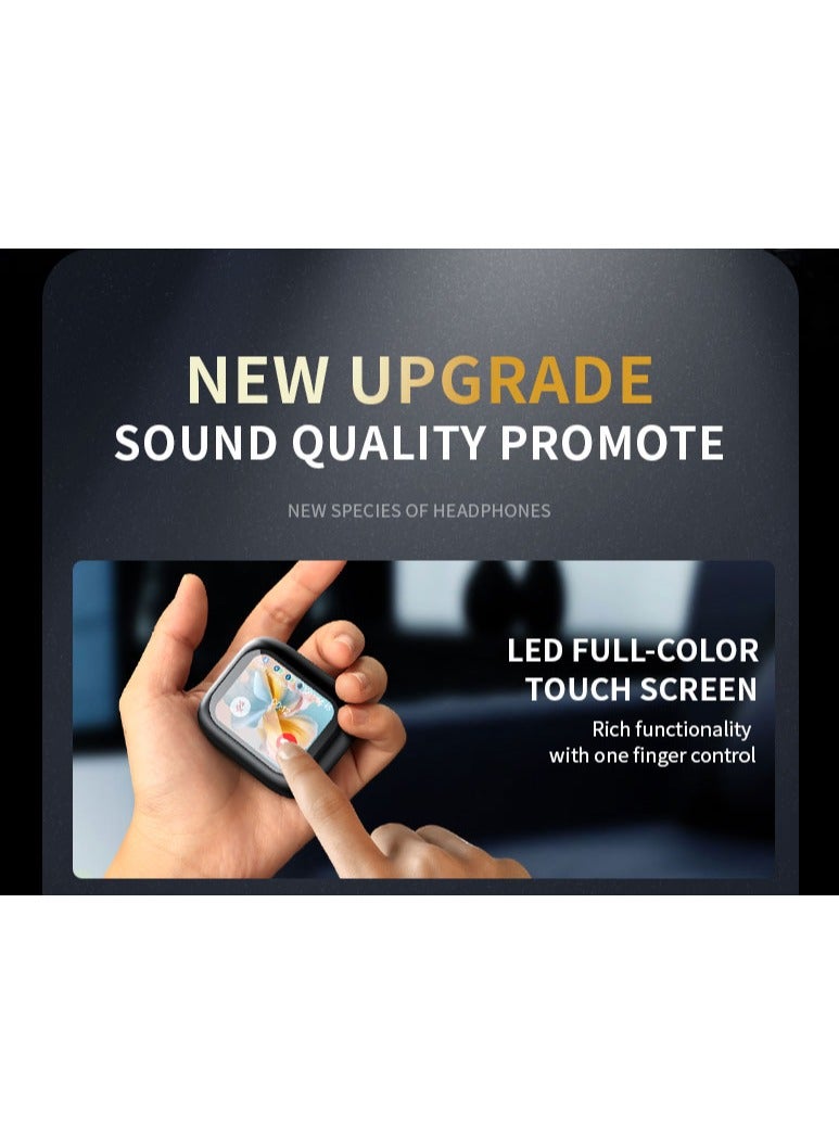 GENAW LX-10 Wireless Earbuds & Earphones Bluetooth 5.4, Military Grade Quality, Smart Color Screen ANC, 134 Languages Real-Time Translator, Hi-Fi AAC/SBC, Touch Control, Fast Charging, Long Standby For Saudi Arabia - Image 3