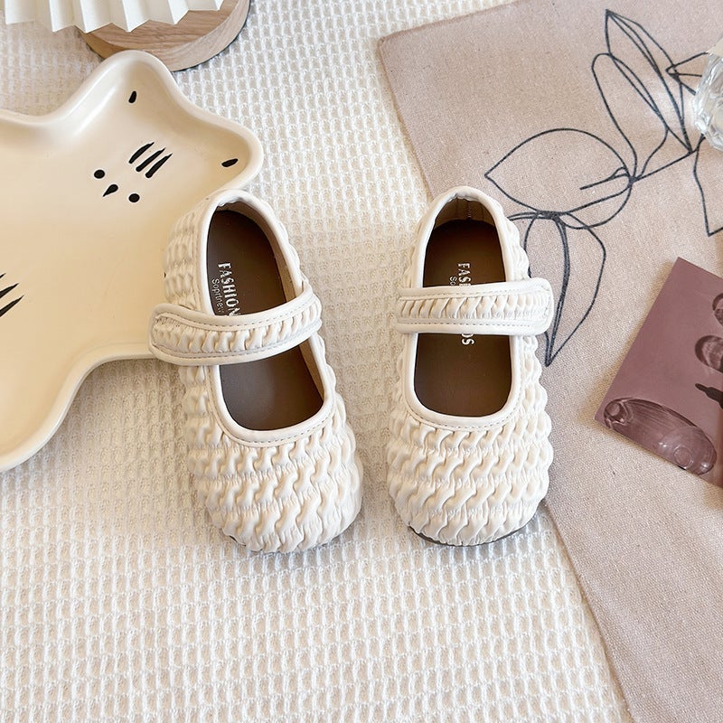 Girls' Small Leather Shoes 2025 Spring New Little Girl'S Shoes Soft Leather Flats Princess Shoes Soft Sole Children'S Leather Shoes - Image 4
