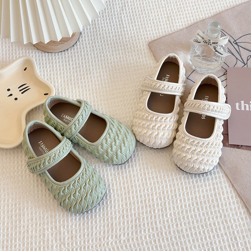 Girls' Small Leather Shoes 2025 Spring New Little Girl'S Shoes Soft Leather Flats Princess Shoes Soft Sole Children'S Leather Shoes - Image 2