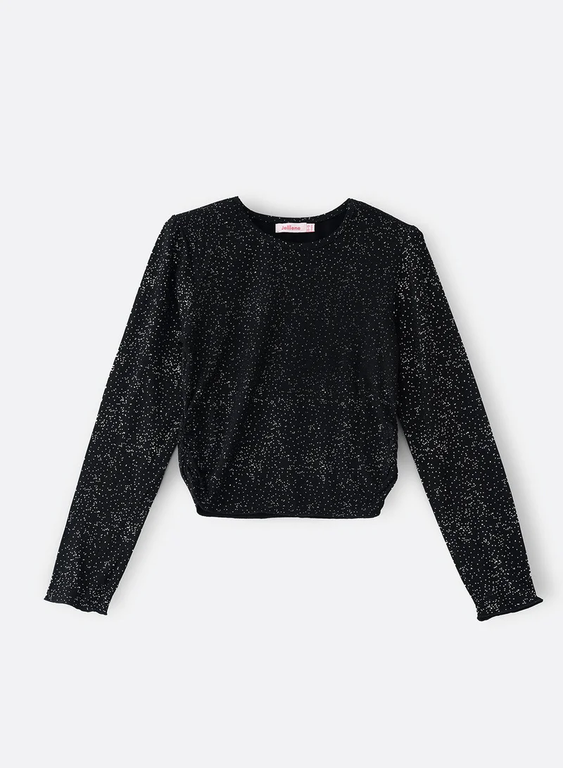 Jelliene Knit top with glitter effect