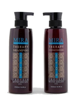 Mira Mira Therapy shampoo and conditioner enriched with argan oil for protein treated hair 500 ml  - Image 1
