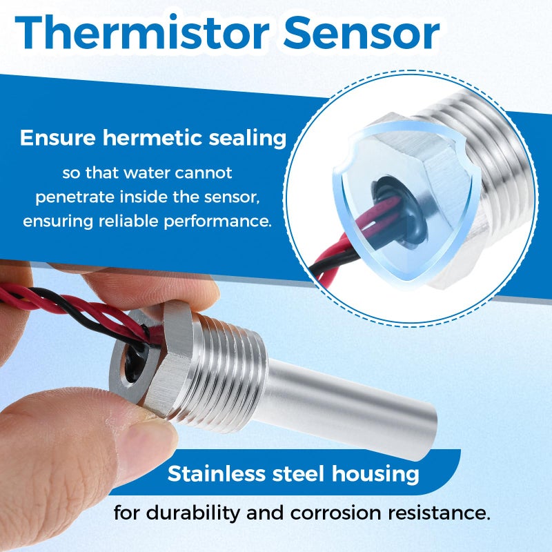 Lemfema FDXLTER1930 Heater Thermistor Compatible with Hayward H-Series Low Nox Pool Heater Models: H150FDN H200FDN H250FDN H300FDN H350FDN H400FDN - Image 4