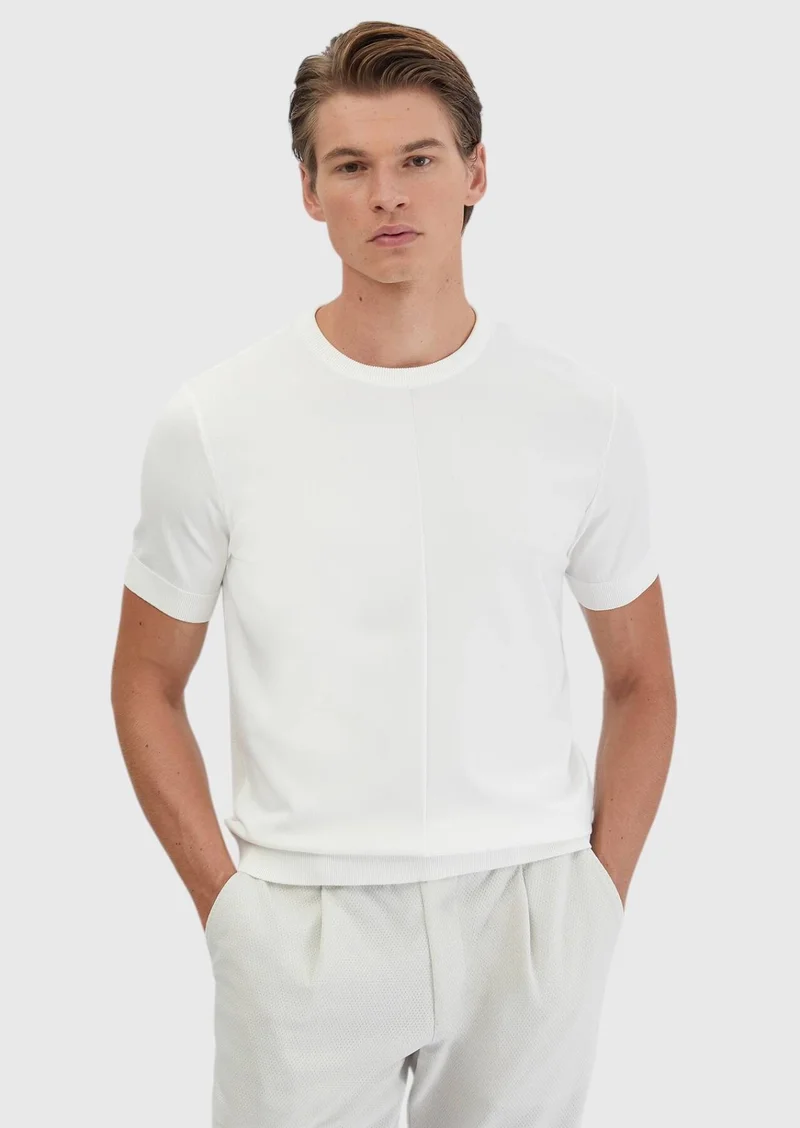 RAMSEY Ecru Knitwear