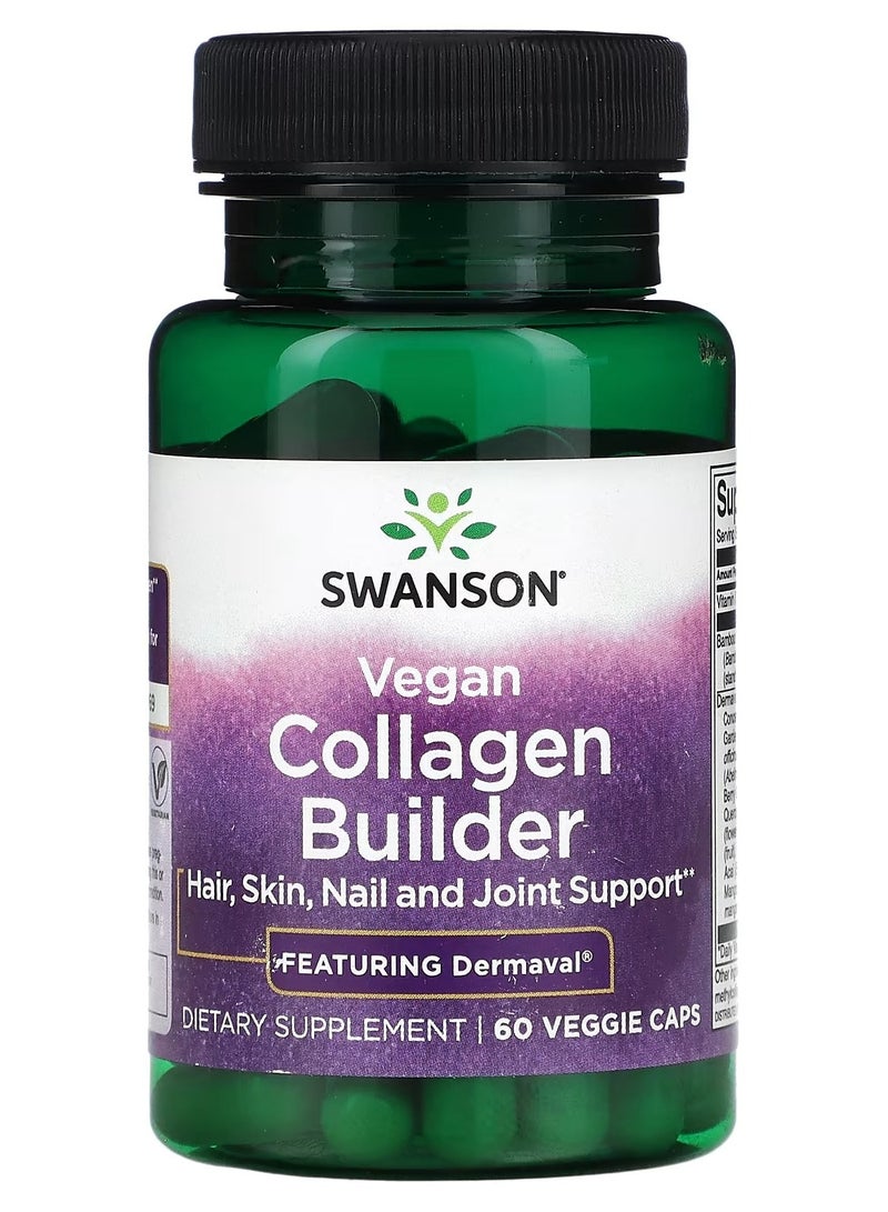 SWANSON Vegan Collagen Builder 60 Veggie Capsules - Image 1