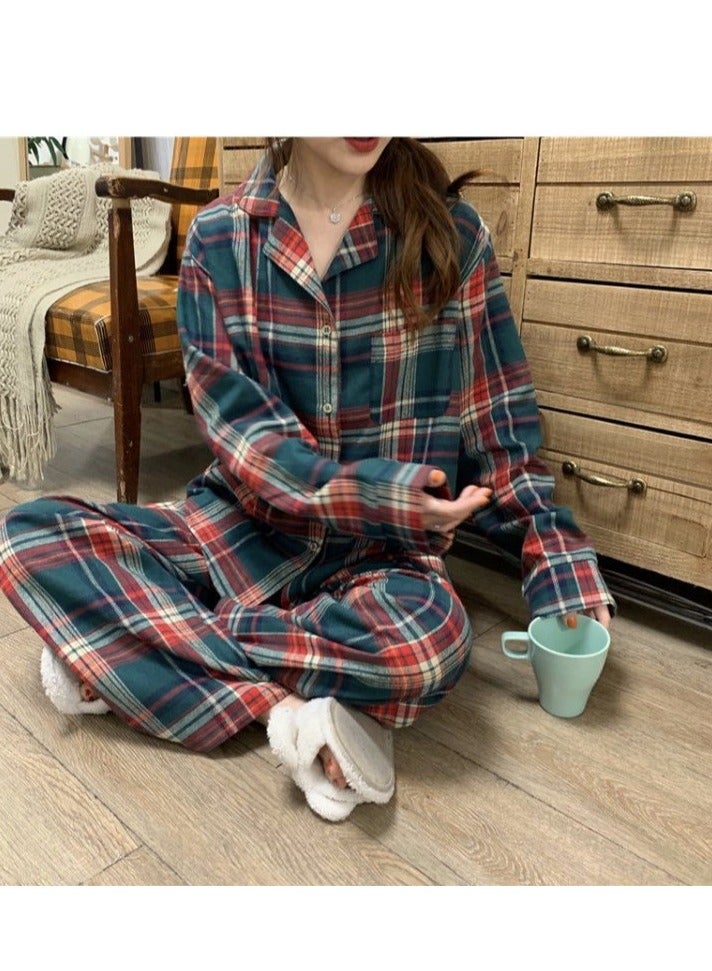 Beauenty Womens Pajamas Set 2 Piece Button Down Pjs Soft Long Sleeve Top and Pants Sleepwear Set Girls  Lounge Sets  - Image 3