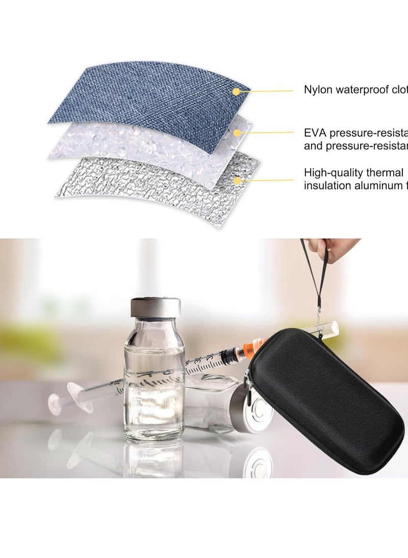 SYOSI Insulin Pen Cooler Travel Case with 2 Reusable Ice Packs Portable Medical Cooler for Diabetes Supplies Daily Life Travel Use - Image 2