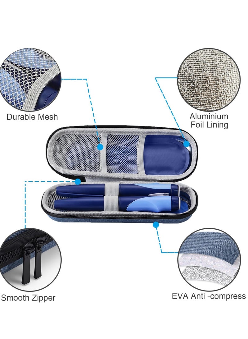 SYOSI Insulin Pen Cooler Travel Case with 2 Reusable Ice Packs Portable Medical Cooler for Diabetes Supplies Daily Life Travel Use - Image 4