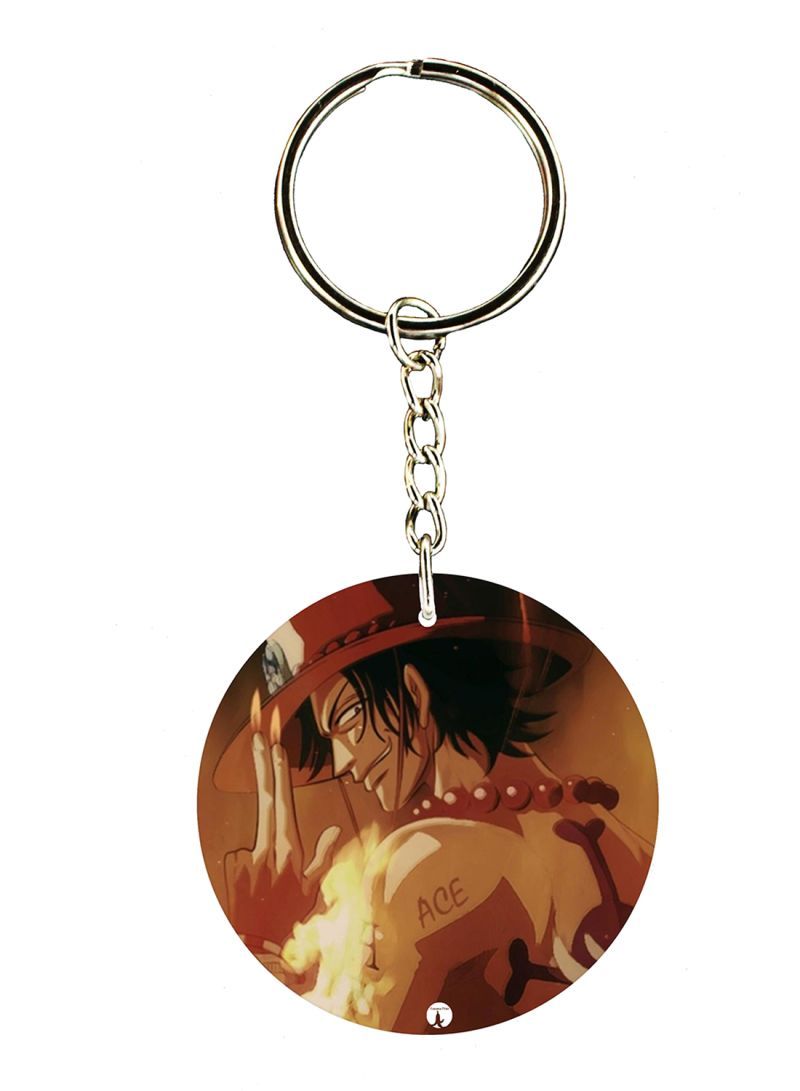 RKN The Anime One Piece Double Side Printed Keychain