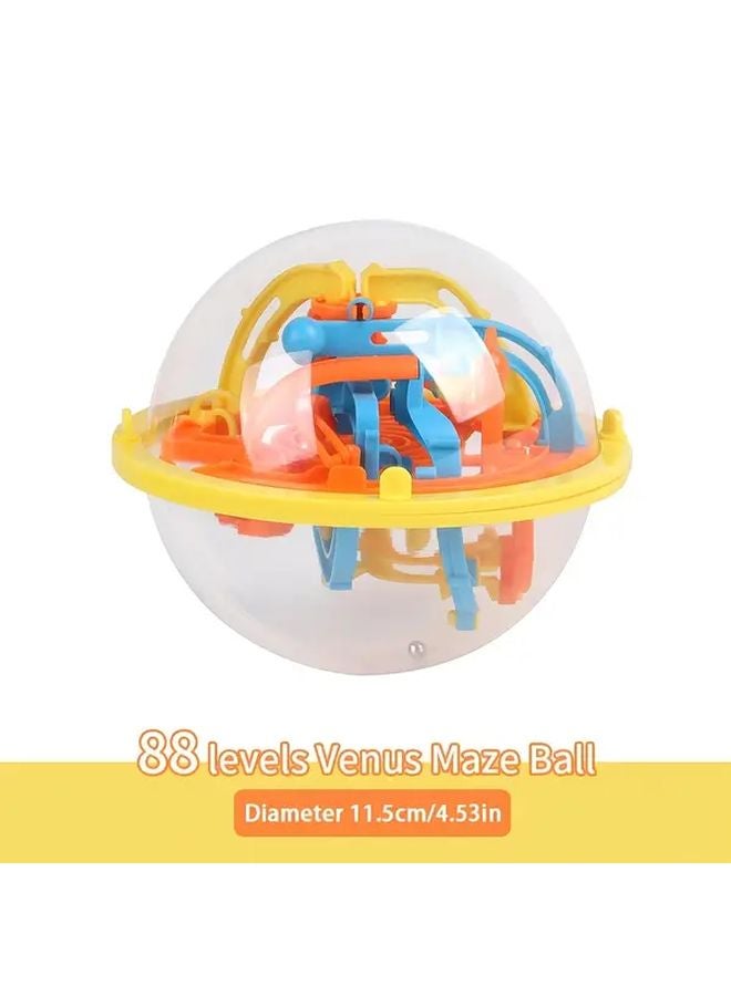 Golden Star Maze 88 Levels 3D Intelligence Ball Track Rolling Beads Children Puzzle Game Christmas Gift - Image 1