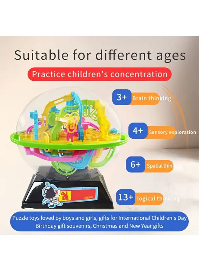 Golden Star Maze 88 Levels 3D Intelligence Ball Track Rolling Beads Children Puzzle Game Christmas Gift - Image 5