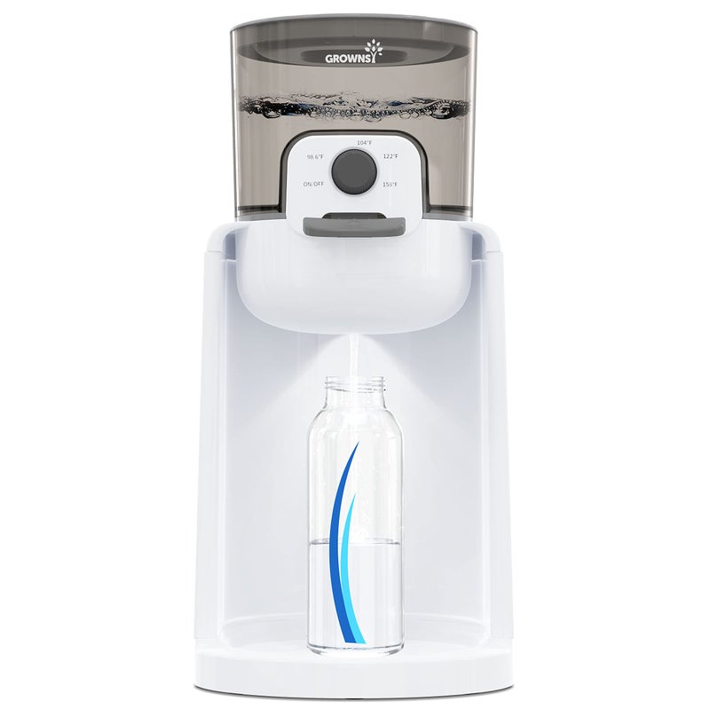 GROWNSY GROWNSY Instant Baby Bottle Warmer Precise 4 Temperatures Control Night Light Midnight Feeding Warm Water Dispenser for Formula in Seconds 72H Smart Thermostat Easy Keep Warm 
