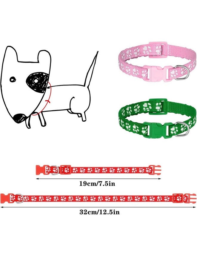 Chenkaiyang 12 Pack Puppy Collars For Litter, Adjustable Puppy Id Collars Soft Nylon Whelping Collars For Newborn Litter Puppy Pets Medium - Image 2