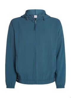 CALVIN KLEIN Men's Windbreaker Jacket - Polyester, Blue  - Image 2