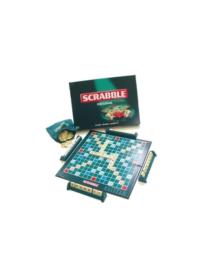 SUKILO Scrabble Classic Crossword Board Game – Word Building Game for Families, Kids & Adults  - Image 1