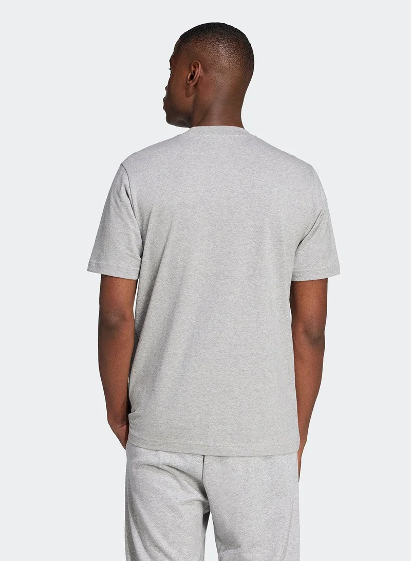 adidas Originals essentials big logo single men graphic t-shirt