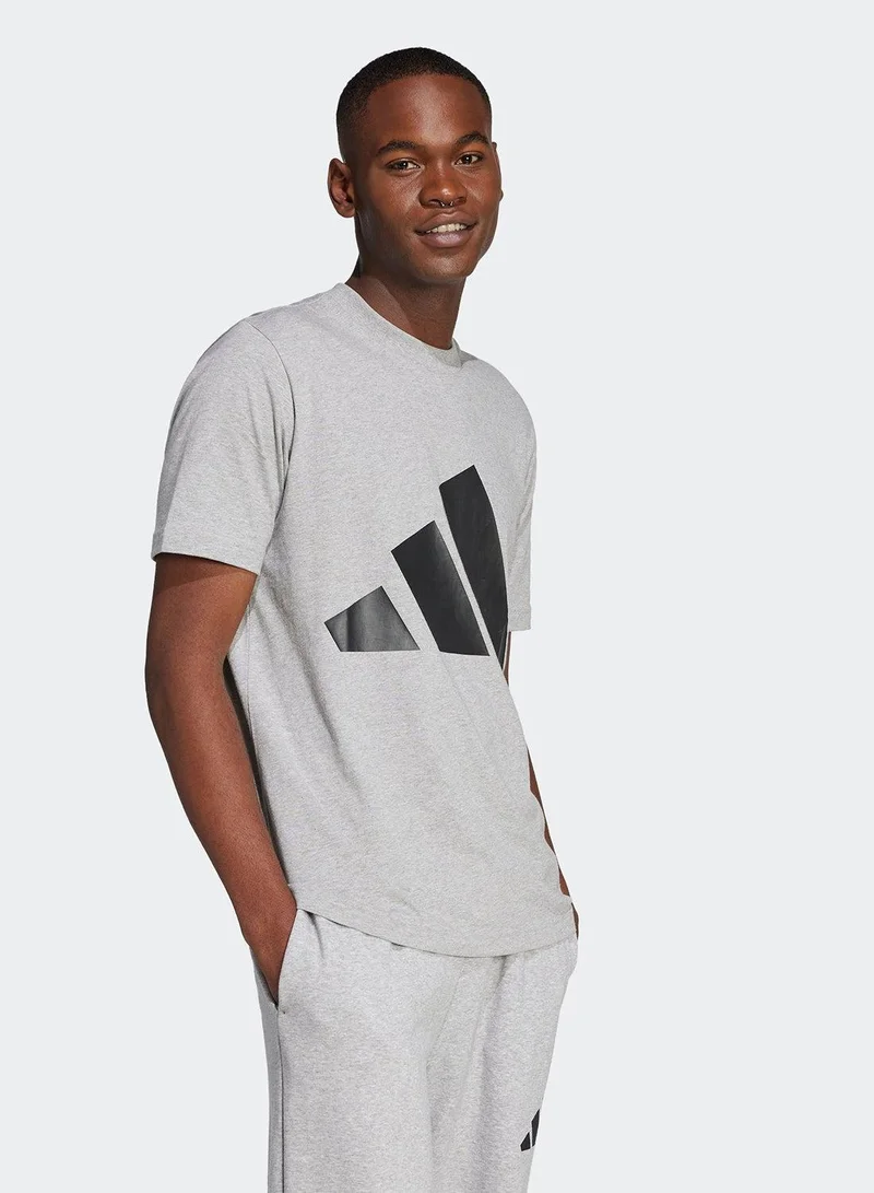 adidas Originals essentials big logo single men graphic t-shirt