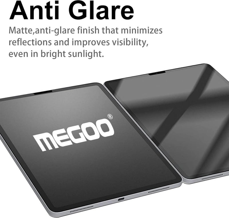 ميجو واقي شاشة زجاجي ورقي MEGOO لجهاز iPad Pro 11 بوصة M4 (2024)، غير لامع للرسم/مضاد للوهج/سهل التركيب/متوافق مع الحافظات، عبوة من قطعتين - Image 4