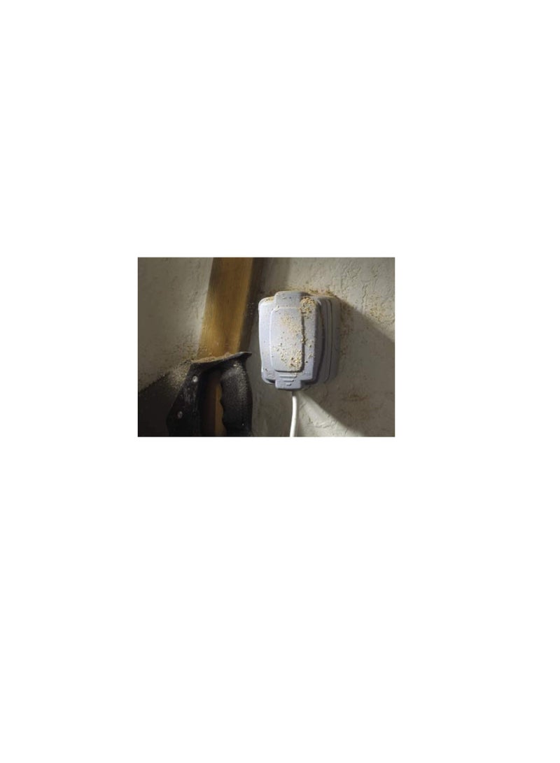 MK 86403GRY Weather Proof Electric Masterseal Compact with 3 Gang 2 Way Switch