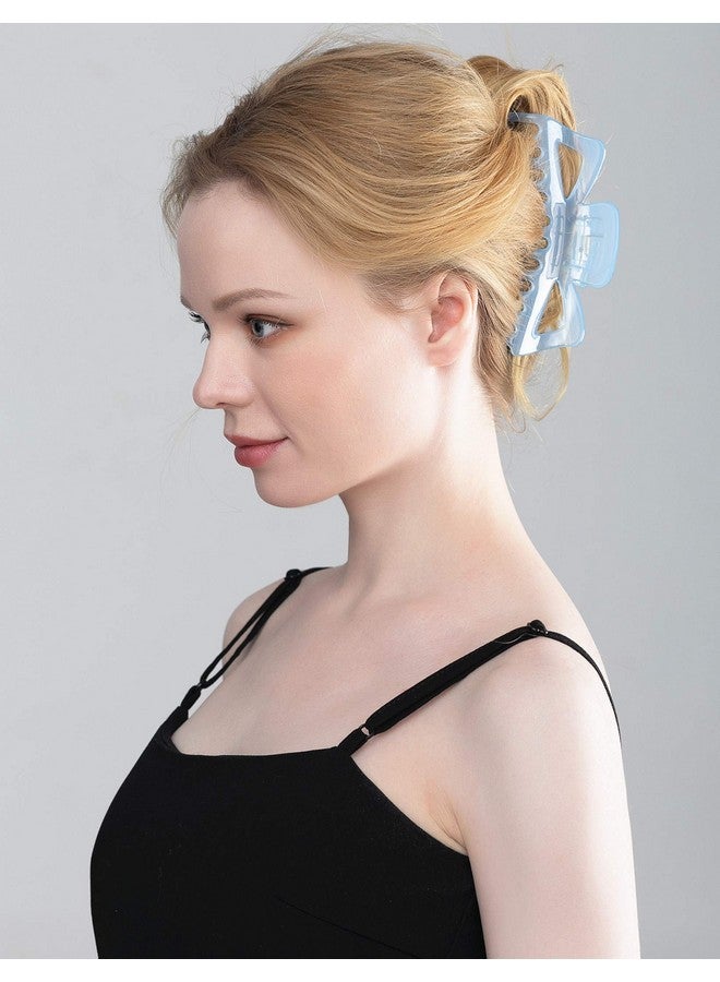 Prettyou Thick Hair Super Large Clips Crystal Plastic Claw Clamps Hairgrips Clips Accessories For Women 2 Pack. (C) - Image 4