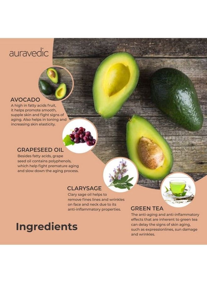 Auravedic Firming Anti Aging Oil 100Ml With Avocado Oil/Grapeseed Oil For Face/Body/Firms/Tones Skin For Men/Women (Paraben Free)  - Image 5