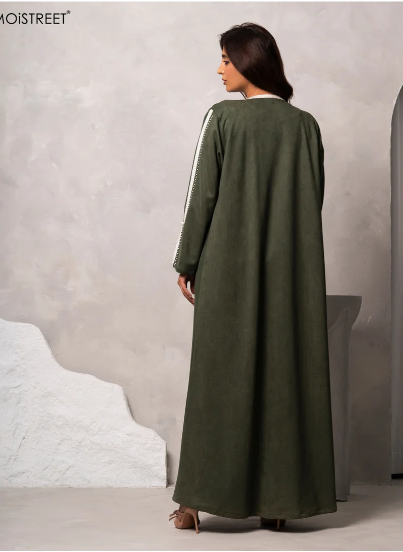 Moistreet MOiSTREET Handmade Suede Chamois Abaya