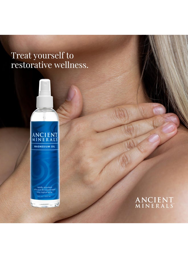 Ancient Minerals Ancient Minerals Magnesium Oil Spray Bottle of Pure Genuine Zechstein Magnesium Chloride - Topical Magnesium Supplement for Skin Application and Dermal Absorption (8oz)  - Image 3