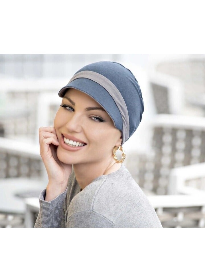Rung Katia Silver & Grey | Reversible Cap - UPF 50+ Sun protection Hat for Women - Image 1