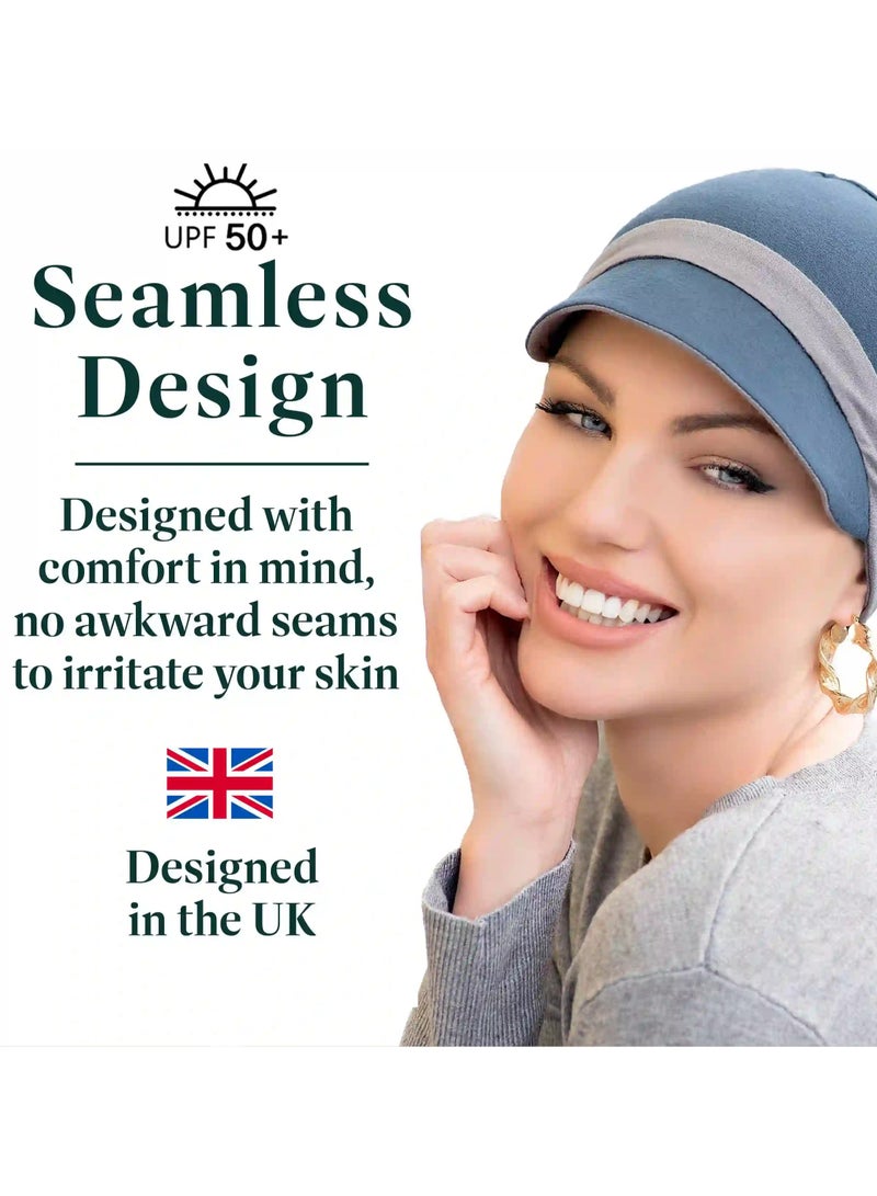 Rung Katia Silver & Grey | Reversible Cap - UPF 50+ Sun protection Hat for Women - Image 5