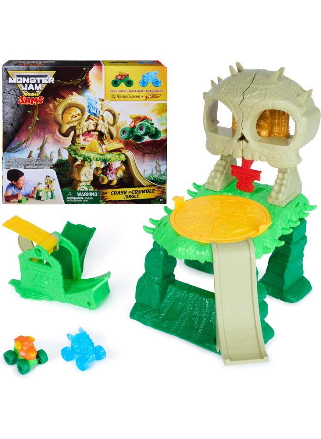 Monster Jam Mini Jams Crash 'N Crumble Jungle Skull Escape Playset - Image 2