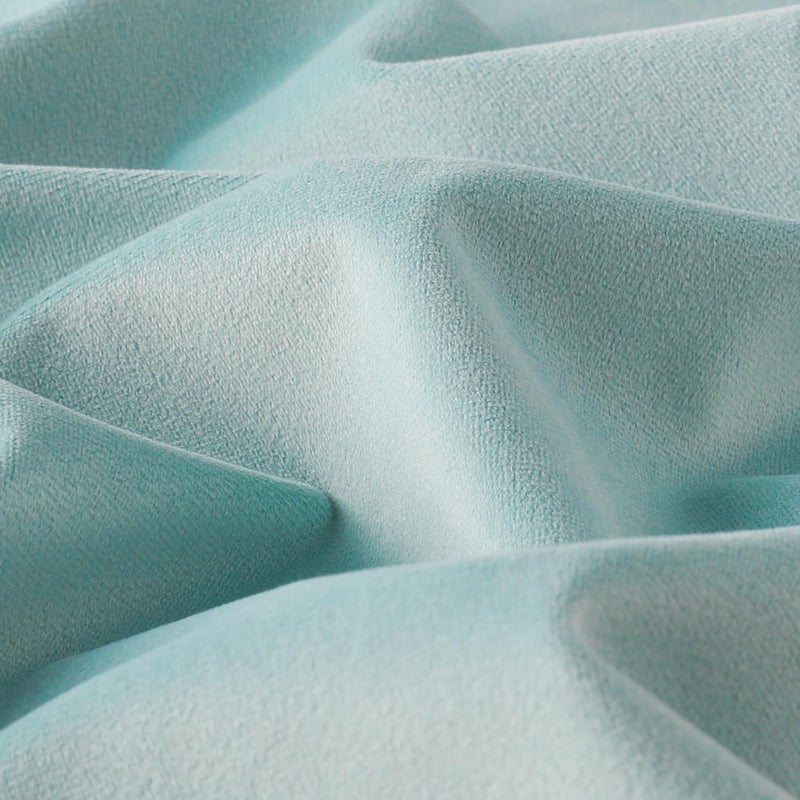 Mixhug Set of 2 Cozy Velvet Square Decorative Throw Pillow Covers for Couch and Bed, Turquoise, 18 x 18 Inches - Image 3