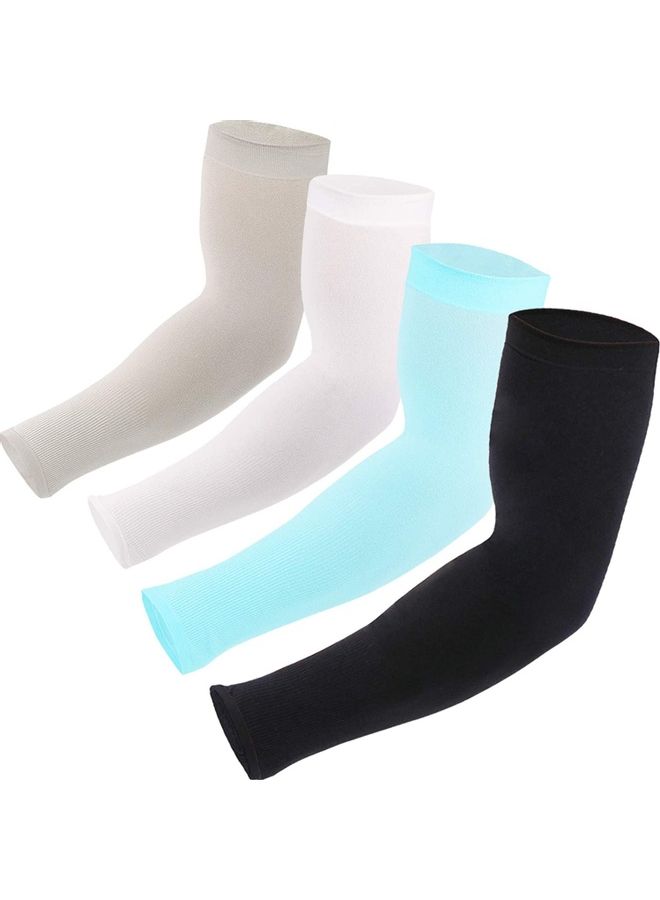 NIBEMINENT 4 -Piece UV Sun Protection Arm Sleeves one size