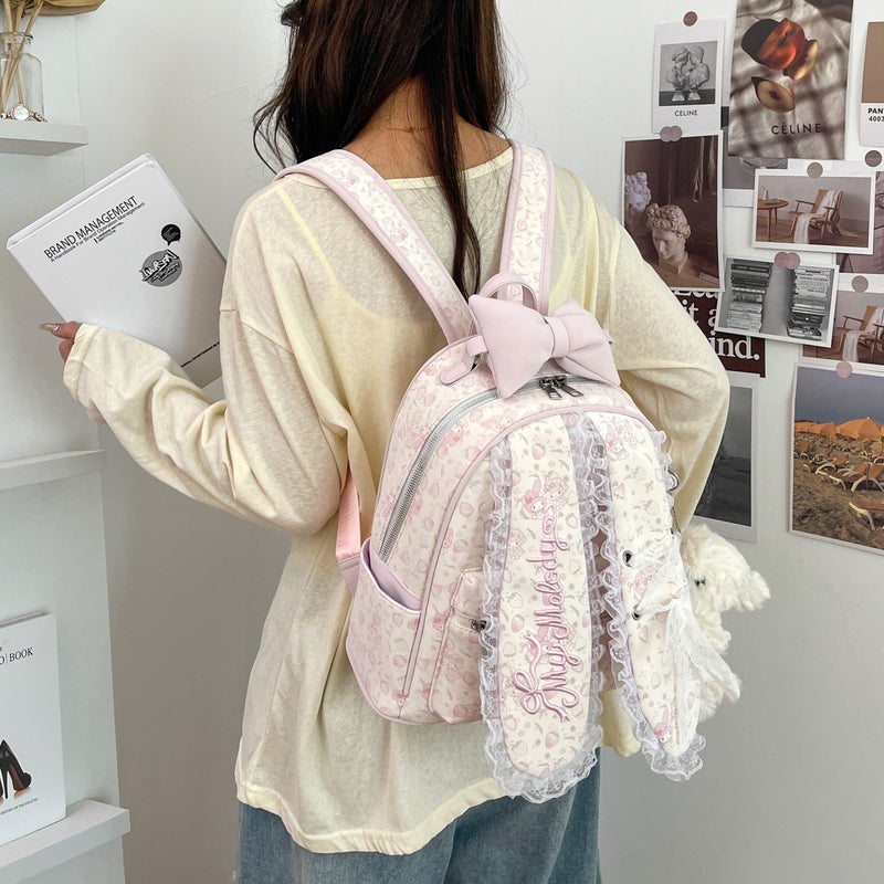 Cute Lace Cartoon PU Shoulder Bag - Image 1