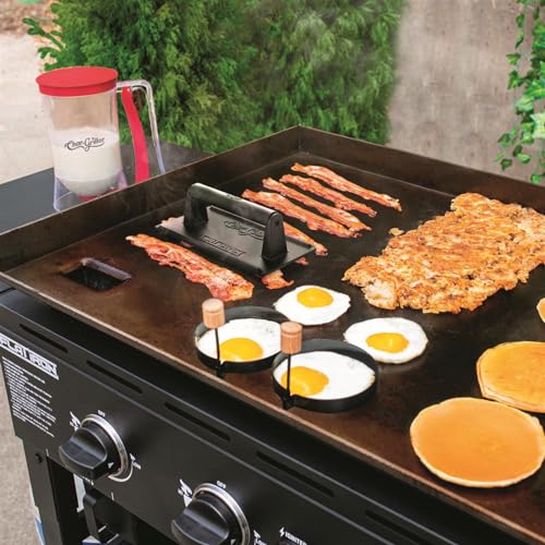 Char-Griller 8933 Flat Iron Gas Griddle Breakfast Kit Barbecue Tool Set,Black - Image 4