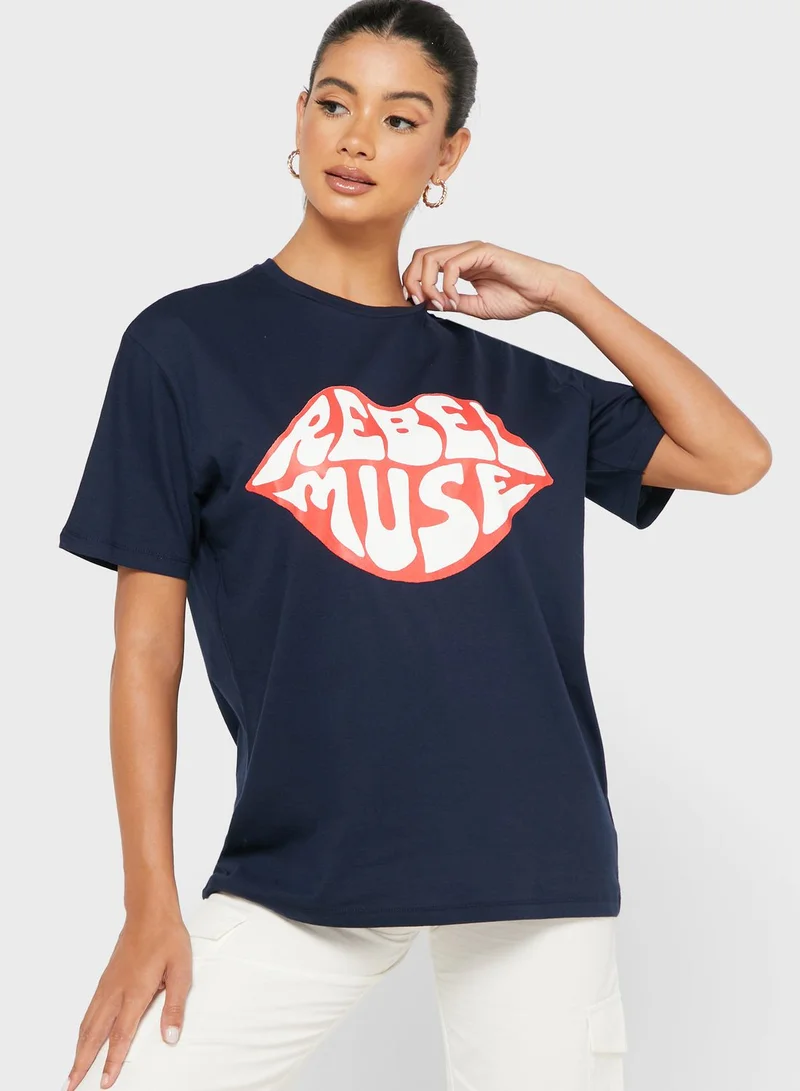 Ginger Oversized Graphic T-Shirt