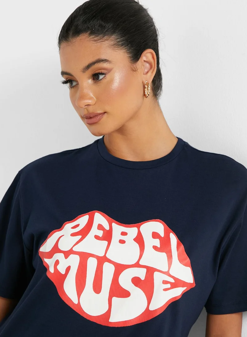 Ginger Oversized Graphic T-Shirt