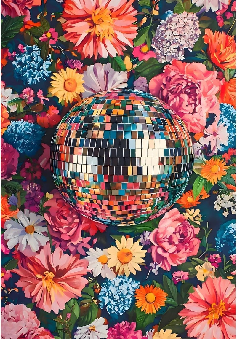 AIBOERL Diamond Art Kits for AdultsDisco Ball Adult Diamond Painting KitsDIY Round Full Drill Dimond Art Paintings for AdultDiamond Painting Kits for Home Wall Decor 12x16inch - Image 3