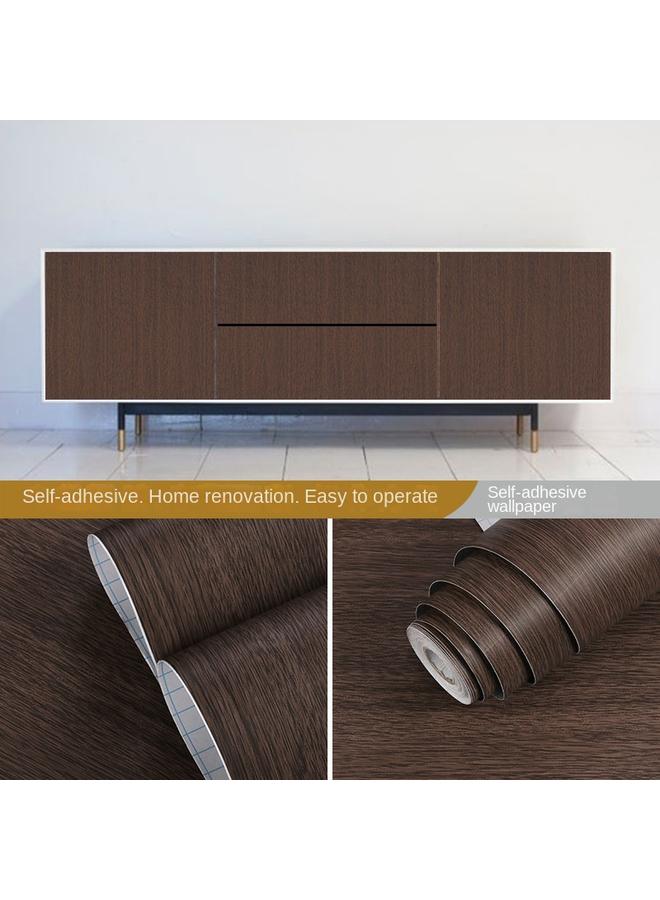 الأزرق جي دبليو ورق الحائط الخشبي ذو الحبيبات الخشبية الحمراء ، وخزانة الأثاث ذاتية اللصق ، وخزانة الملابس ، وملصقات مجددة ، وملصقات ، وملصقة ذاتية على سطح المكتب - Image 1