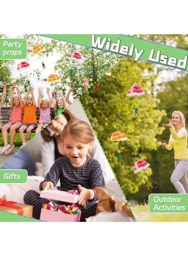 OJYUDD 50 PCS Parachute Toy,Mini Paratroopers Army Parachute Flying Throwing Outside Toys,Tangle Free Throwing Toy Parachute for Toddlers,Party Favors - Image 5