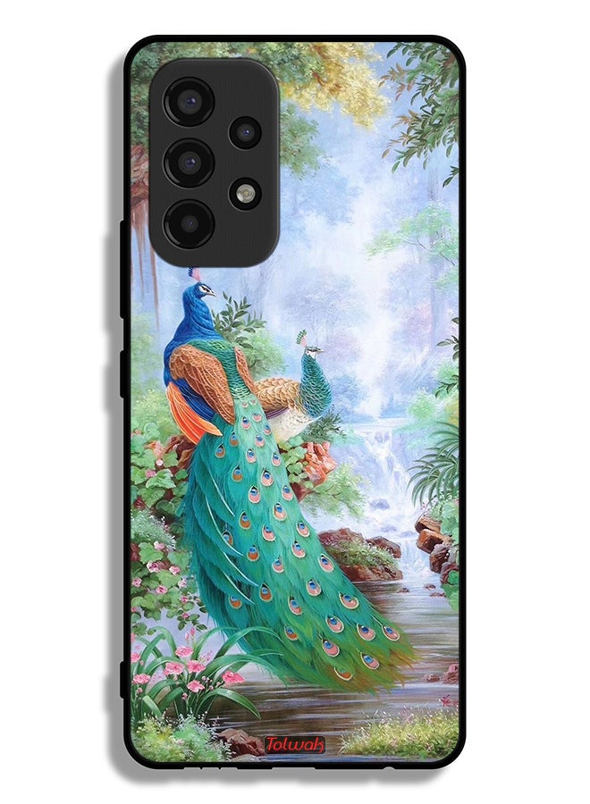Tolwak Samsung Galaxy A53 5G Protective Case Cover Peacocks - Image 1