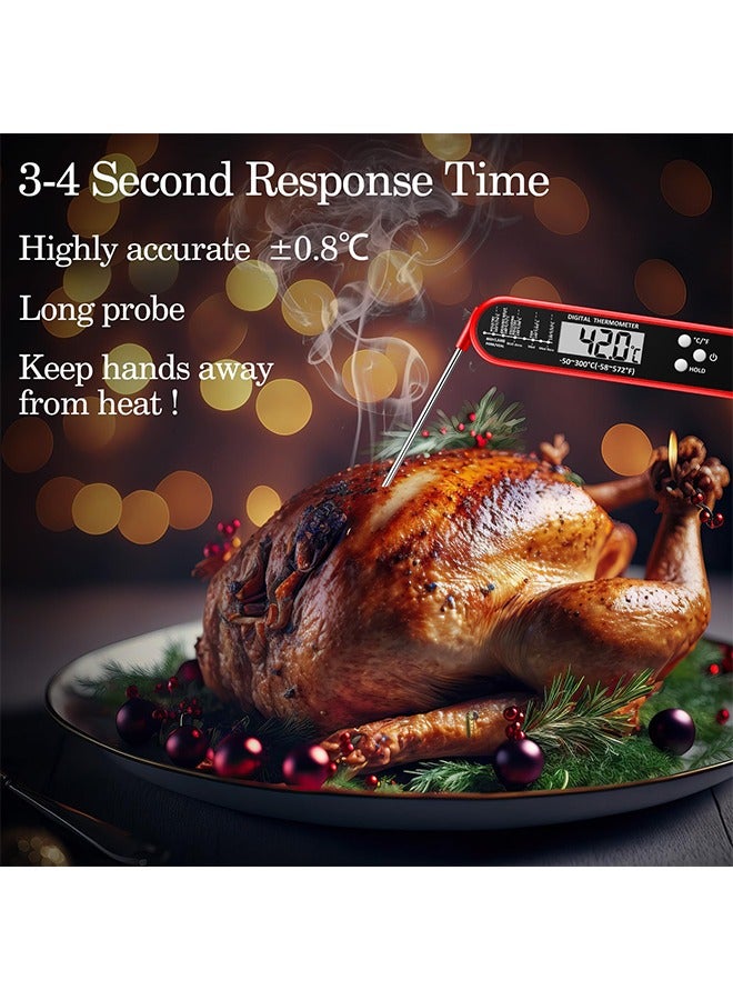 الغذاء ميزان الحرارة ، ميزان الحرارة الرقمي اللحوم ، وأدوات المطبخ ، الطبخ و الشواء للماء على الفور قراءة ميزان الحرارة الغذائي ، والحلويات ، القلي ، الشواء ، والتخييم والمطبخ الضروريات - Image 5