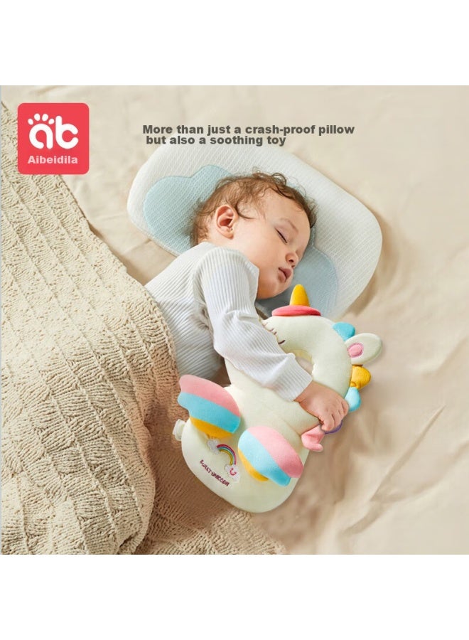 Aibedila Anti-fall Pillow, Toddler Walking Protection Cap, Baby Head Guard Pad, Infant Walking Anti-collision Head Protector, White Unicorn - Image 3