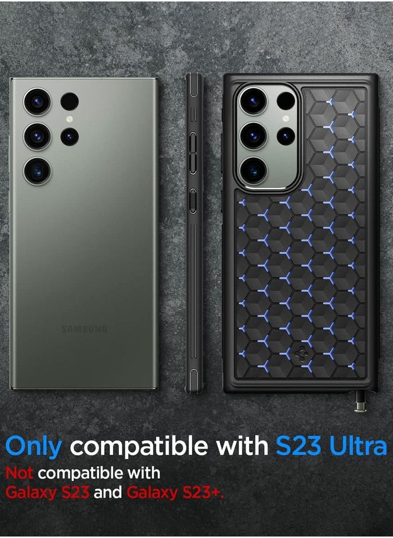 Spigen Cryo Armor for Samsung Galaxy S23 Ultra with Arctic Flow Cooling Technology - Matte Black  - Image 2