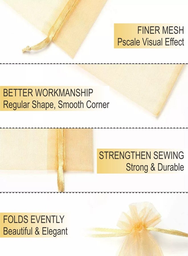 Beingelegant - Plain Potli Bags Return Gift Organza Jewelry Pouches for Wedding Marriage Party Favor Return Gift BagsSize 8X10 CMs (50 pcs) (mixed color) - Image 5