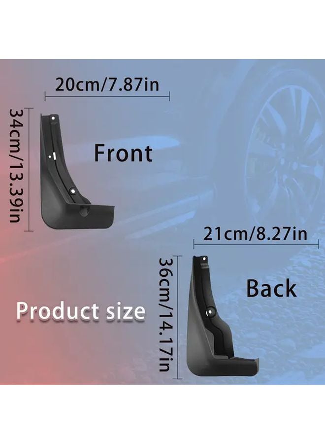 4pcs Car Mud Flaps For Zeekr 7X 2025 Durable Splash Guards Front Rear Wheel - Image 3