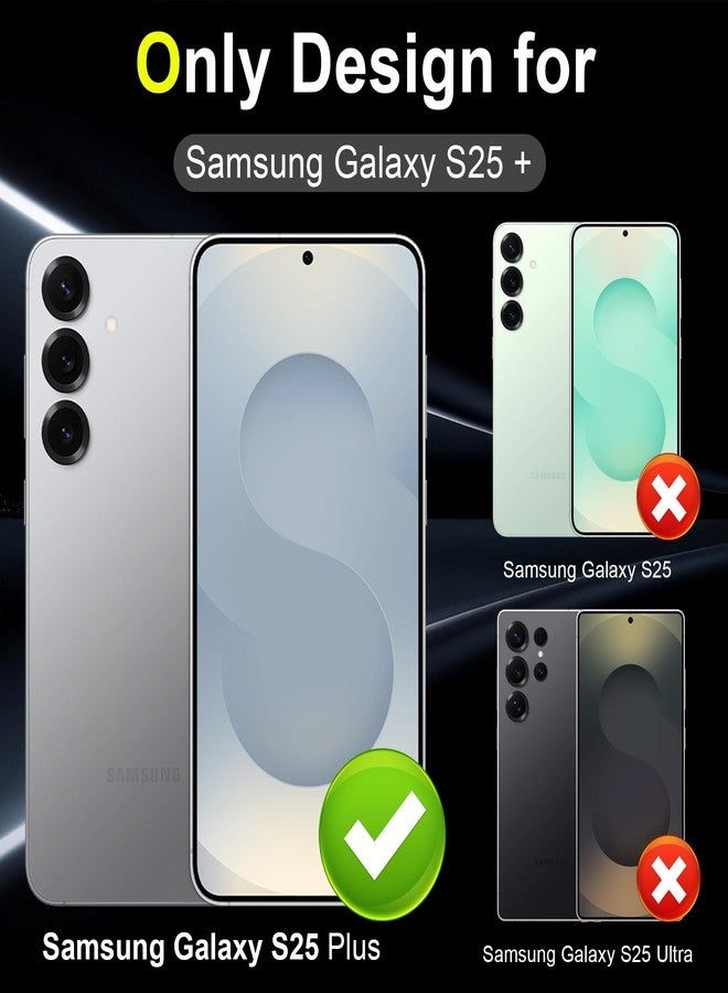 واقي عدسة الكاميرا YWXTW لملحقات Samsung Galaxy S25+ Plus [ملائم بنسبة 1:1 ووضوح فائق] غطاء حماية شاشة الكاميرا بحلقة معدنية فردية من الزجاج المقوى 9H، مناسب للجراب (أزرق داكن) - Image 2
