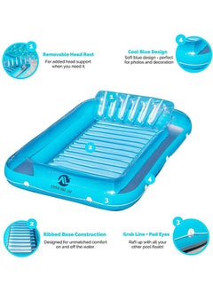 Adventure Lab Inflatable Pool Lounge Float with Pillow – Comfortable Floating Lounge for Adults and Kids, Portable Water Hammock for Swimming Pool and Beach  - Image 3