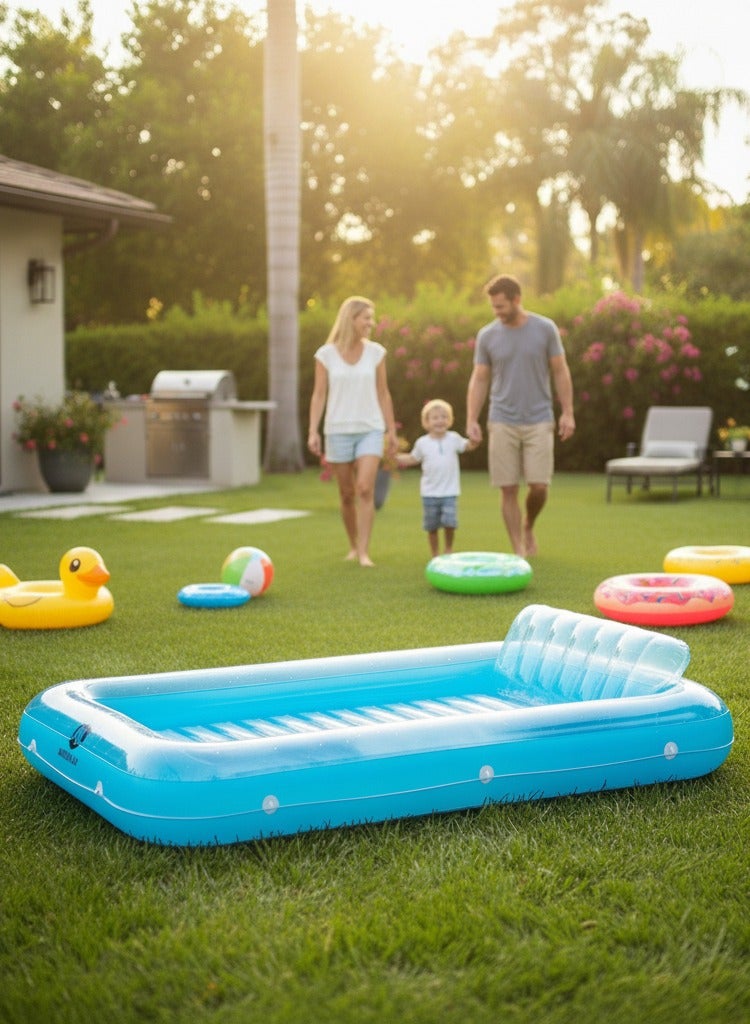 Adventure Lab Inflatable Pool Lounge Float with Pillow – Comfortable Inflatable Pool Float and Inflatable Pool Bed for Adults, Portable Pool Float Bed Adult and Floaty for Pool & Beach - Image 5