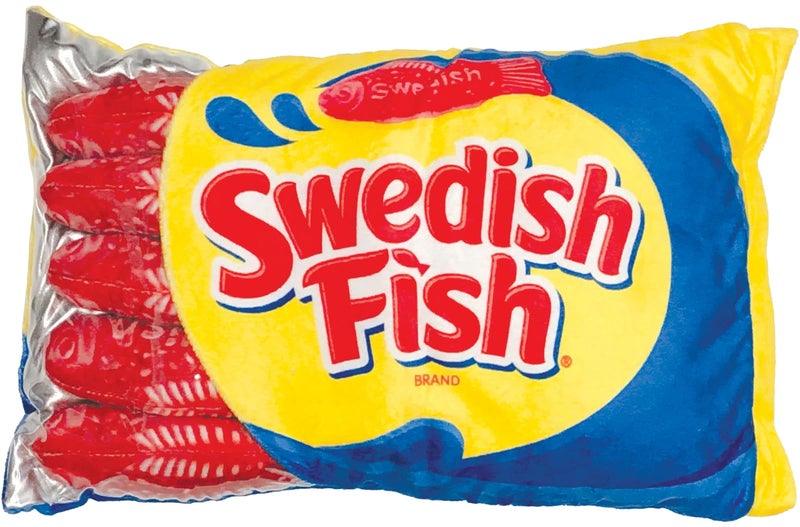 iscream iscream Swedish Fish Package 12 x 18 Pillow Set with Mini Fish Candy Pillows