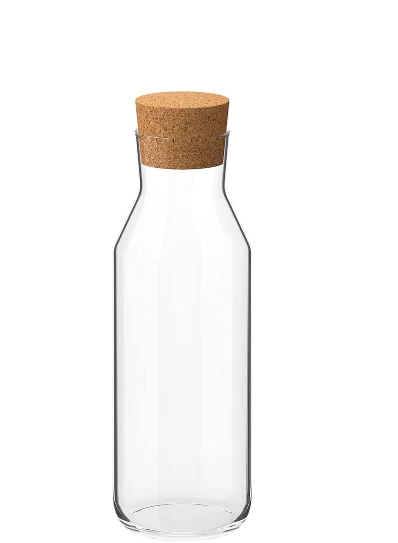 1L Bottle with Cork Cap Stopper  - Image 1